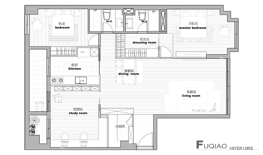 【住宅】新北32 坪老屋转型自然系新婚宅|家装空间