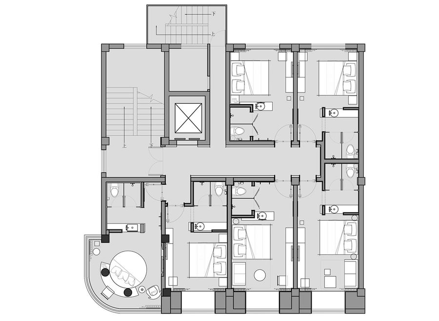 【酒店】吉午合建筑景观设计——隐隅酒店|酒店空间