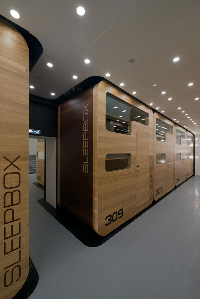 【旅馆】莫斯科特维尔睡眠盒旅店 Sleepbox Hotel|酒店空间